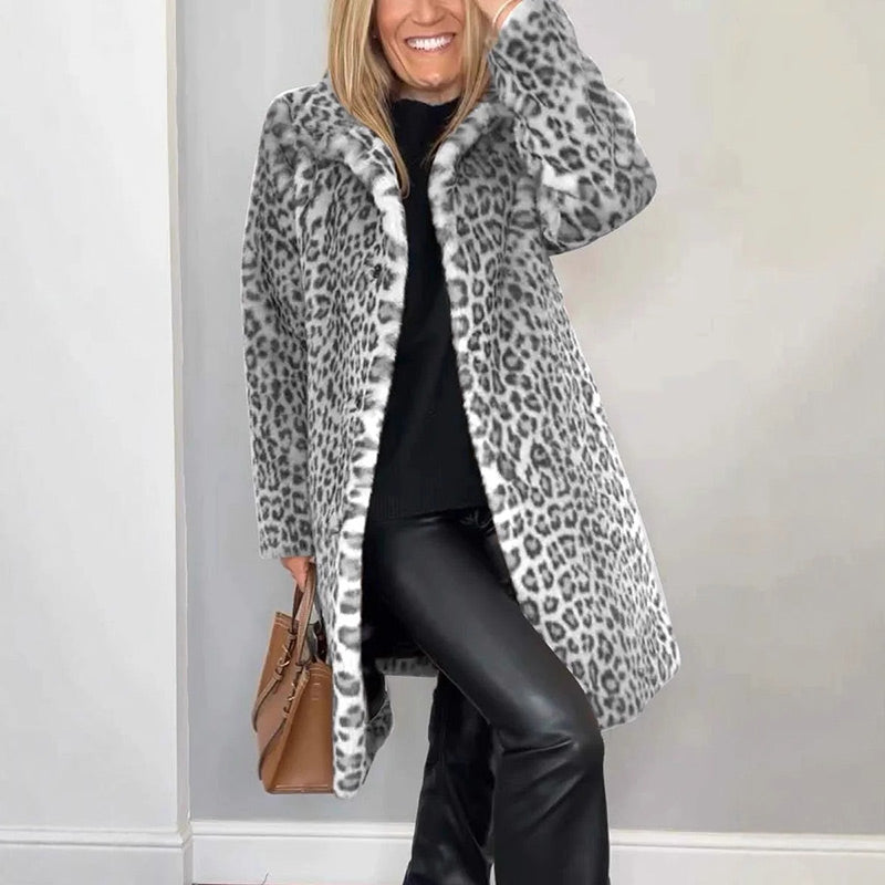✨Get 50% off💖Women's Leopard Print Mid-Length Jacket✈️ free shipping