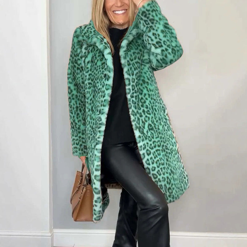 ✨Get 50% off💖Women's Leopard Print Mid-Length Jacket✈️ free shipping