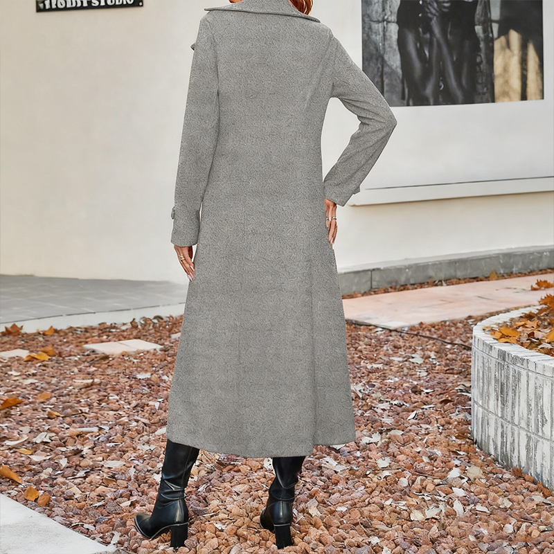 ⏳Limited-time 50% off⏰Women's Long Warm Double-Breasted Coat🧥
