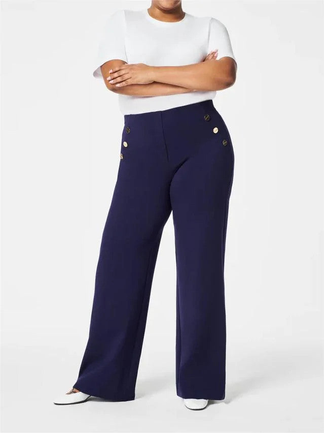 Tummy Control Button Wide Leg Pant(BUY 2 FREE SHIPPING)