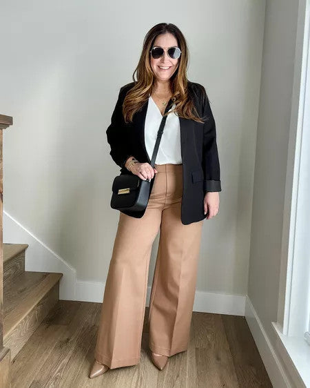 Tummy Control Button Wide Leg Pant(BUY 2 FREE SHIPPING)