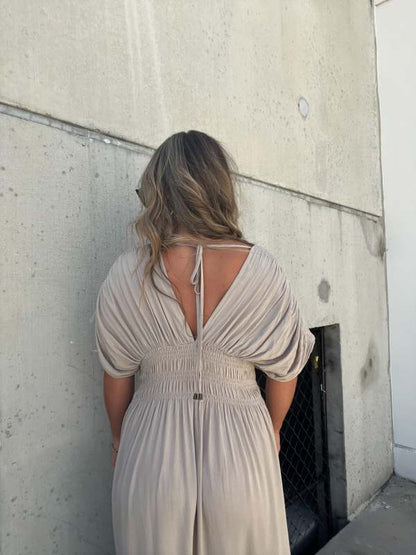 aakip™-NEW IN 💗  SLIT V-NECK EFFORTLESS MAXI LONG DRESS