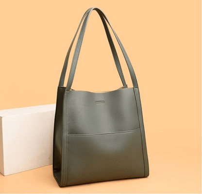 aakip™-⏰ Promotion 49% OFF⏰Solid color genuine leather shoulder bag