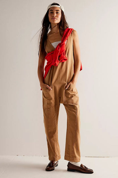 aakip™- 50% OFF🔥Denim Jumpsuit With Pockets
