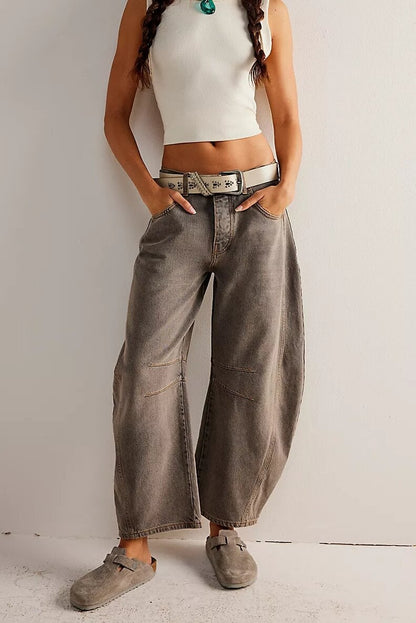 aakip™-Casual and trendy mid-rise tube jeans