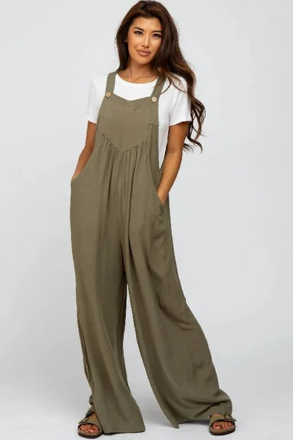 aakip™-Plus Size Wide Leg Overalls Jumpsuit (Buy 2 Free Shipping)