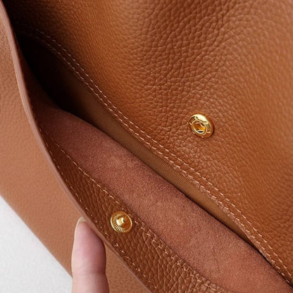 aakip™-⏰ Promotion 49% OFF⏰Solid color genuine leather shoulder bag