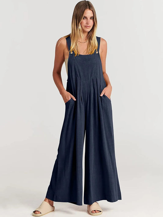 aakip™-Plus Size Wide Leg Overalls Jumpsuit (Buy 2 Free Shipping)