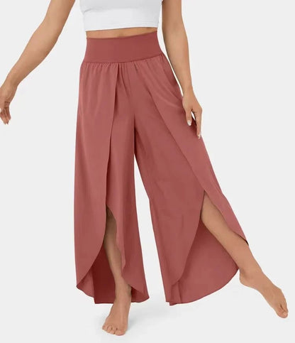 aakip™-(🔥 Promotion- SAVE 48% OFF) -High Waisted Split Wide Leg Quick Dry Casual Pants🎉