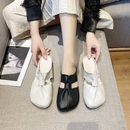 aakip™-🎊 Hot Sale👣Cut Out Design Flat Mules