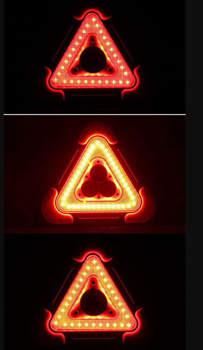 aakip™-2-IN-1 Solar Emergency Triangular Roadside Warning Light