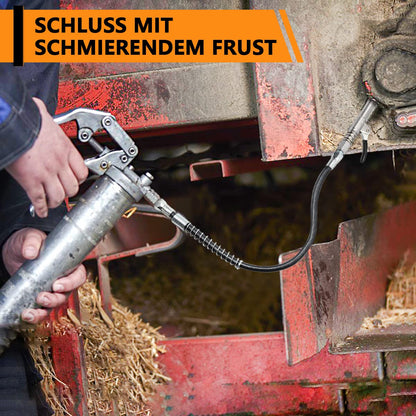 aakip™-🎁2024 New Year Hot Sale🎁Strong Lock on Grease Couplers with Spring Flex Hose