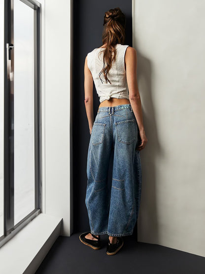 aakip™-Casual and trendy mid-rise tube jeans