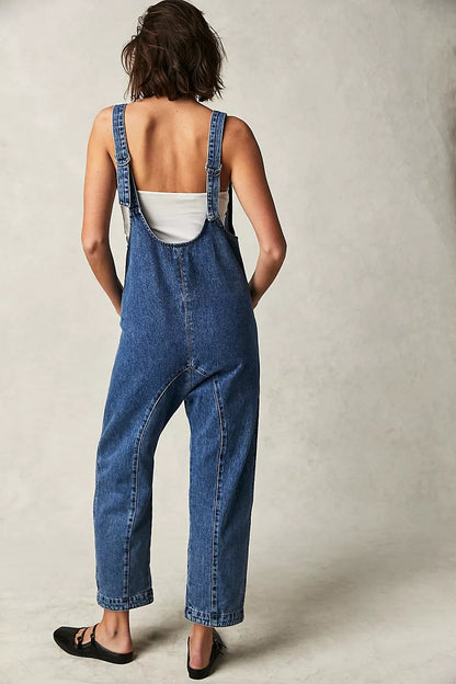 aakip™- 50% OFF🔥Denim Jumpsuit With Pockets