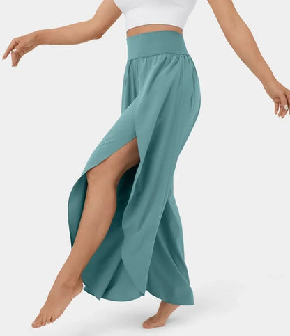 aakip™-(🔥 Promotion- SAVE 48% OFF) -High Waisted Split Wide Leg Quick Dry Casual Pants🎉