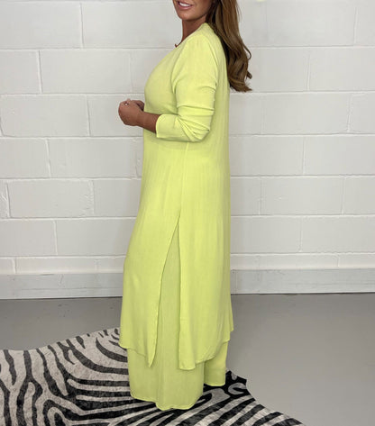 aakip™-Casual 2 Pieces Suit With Long Top & Matching Trouser(Buy 2 get free shipping)