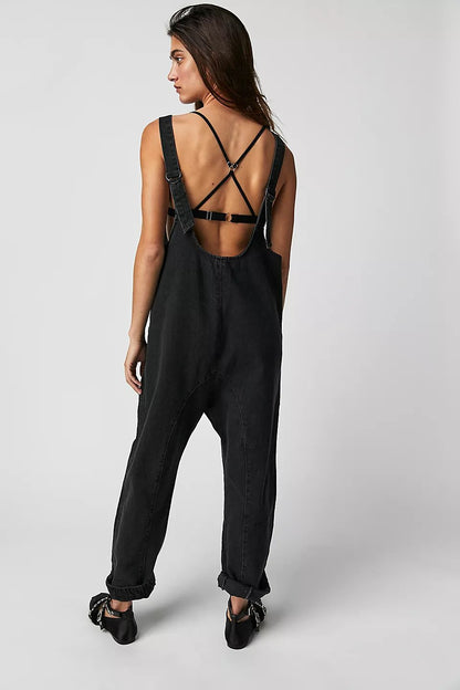 aakip™- 50% OFF🔥Denim Jumpsuit With Pockets