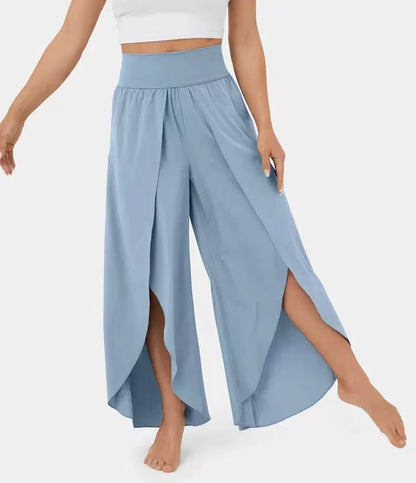 aakip™-(🔥 Promotion- SAVE 48% OFF) -High Waisted Split Wide Leg Quick Dry Casual Pants🎉