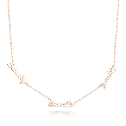 aakip™-Custom  Name Necklace, Three Names Family Necklace, Gifts For Mom