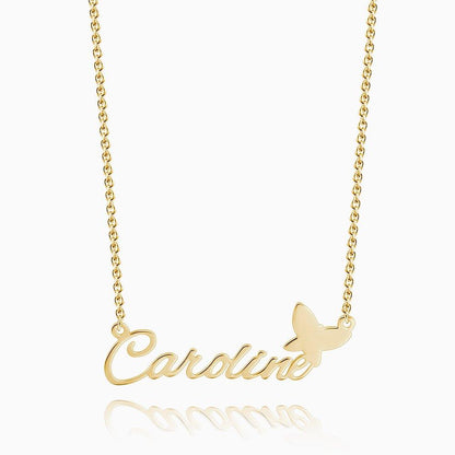 aakip™-Personalized Name Necklace With Butterfly