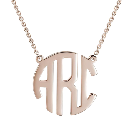 aakip™-Custom Monogram Pendant Necklace