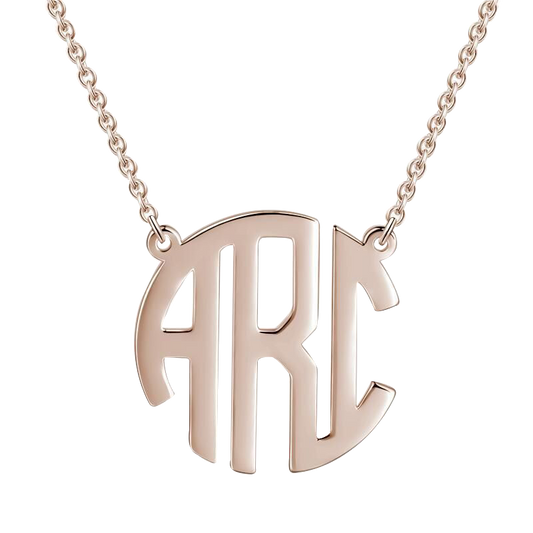 aakip™-Custom Monogram Pendant Necklace