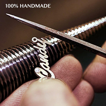 aakip™-Overlapping Heart Two Name Necklace Nameplates Necklace For Her