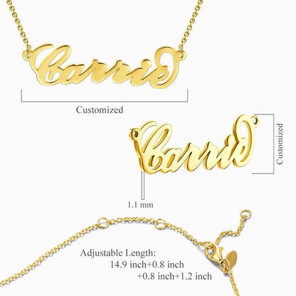 aakip™-Overlapping Heart Two Name Necklace Nameplates Necklace For Her