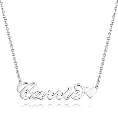aakip™-Carrie Style Custom Name Necklace with Little Heart Unique Gift
