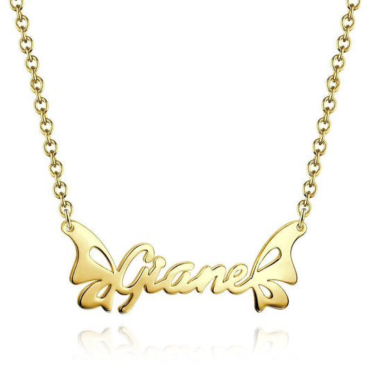 aakip™-Personalized Butterfly Name Necklace  For Her