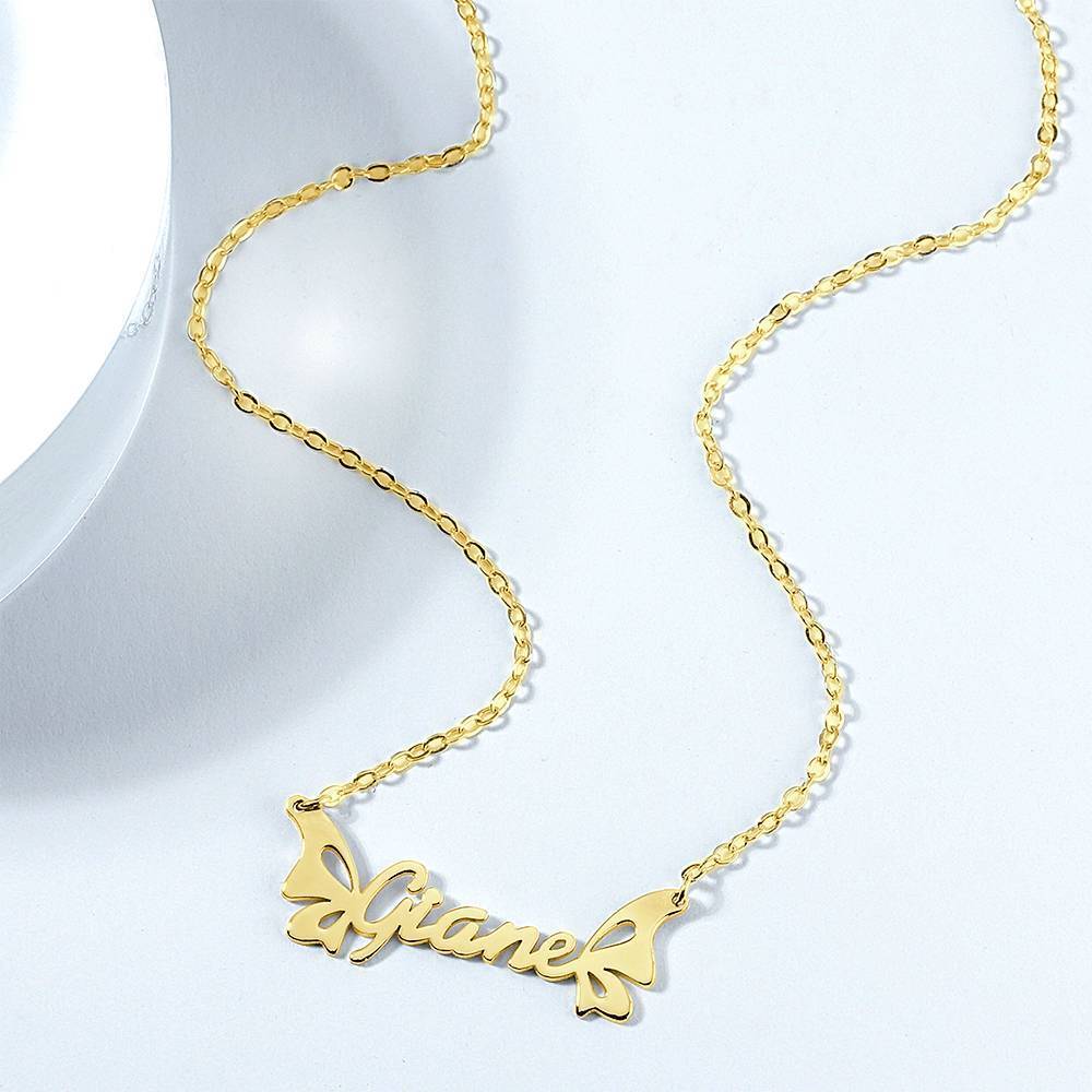 aakip™-Personalized Butterfly Name Necklace  For Her