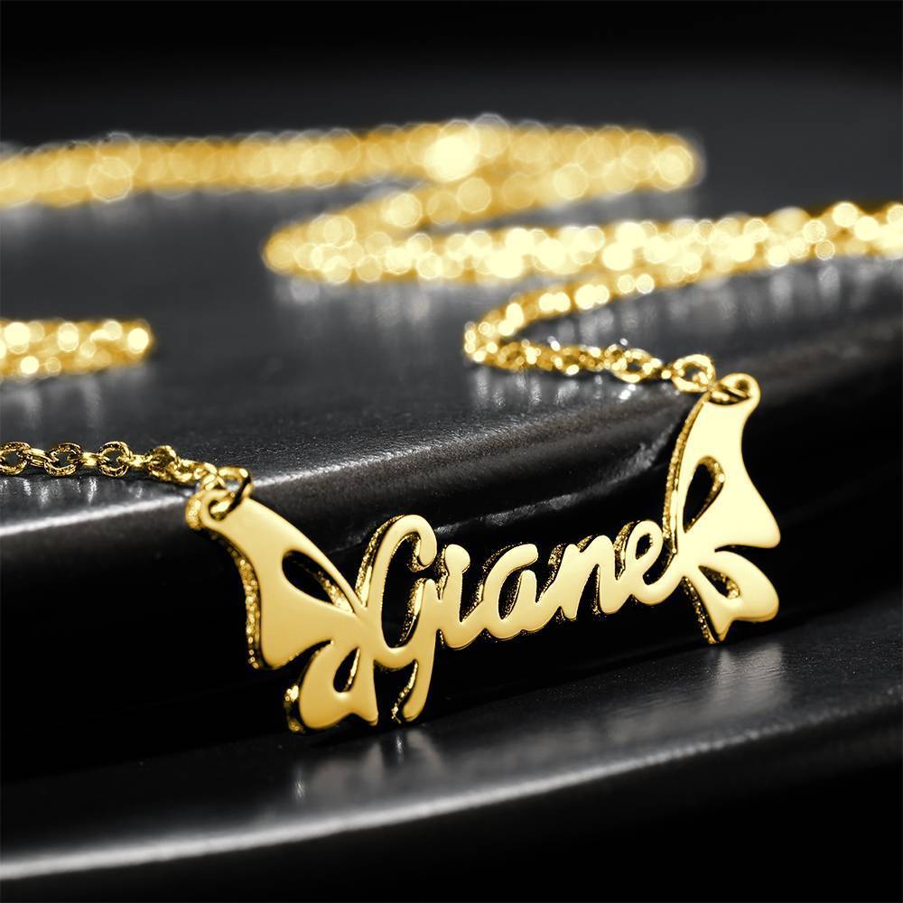 aakip™-Personalized Butterfly Name Necklace  For Her