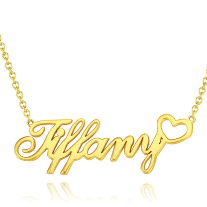 aakip™-Personalized Custom Name Necklace with Little Heart, Gifts for Girls