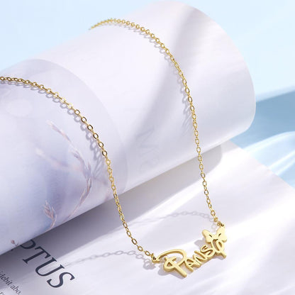 aakip™-Custom Name Necklace Personalized  Butterfly Necklace