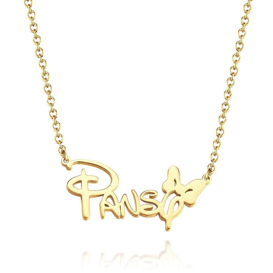 aakip™-Custom Name Necklace Personalized  Butterfly Necklace