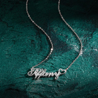 aakip™-Personalized Custom Name Necklace with Little Heart, Gifts for Girls