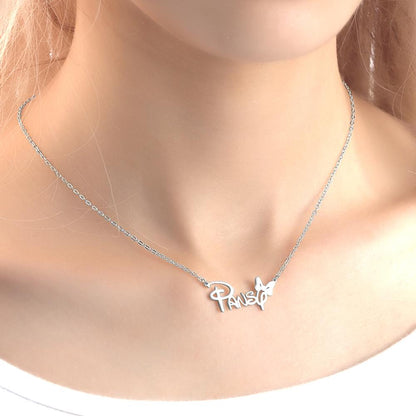 aakip™-Custom Name Necklace Personalized  Butterfly Necklace