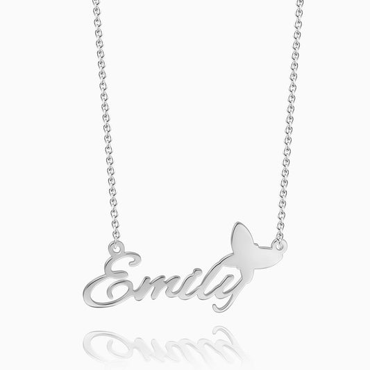 aakip™-Personalized Name Necklace With Butterfly