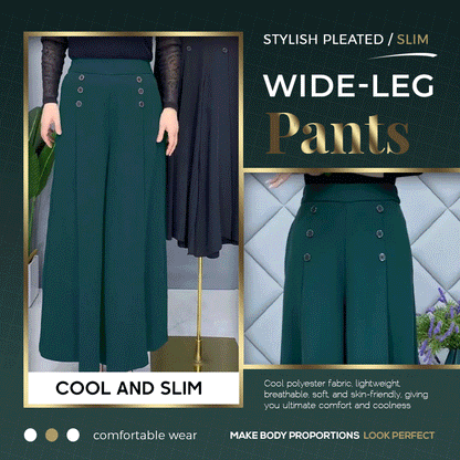 aakip™-🔥 49% OFF - [Comfort and Slim] Stylish Pleated Wide-leg Pants