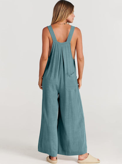 aakip™-Plus Size Wide Leg Overalls Jumpsuit (Buy 2 Free Shipping)