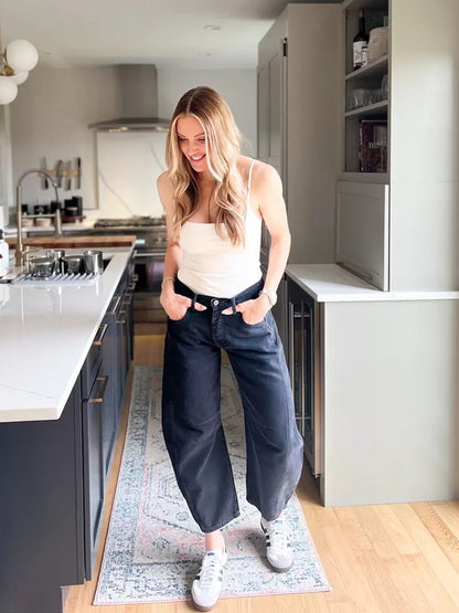 aakip™-Mid-Rise Barrel Jeans (BUY 2 Free Shipping)