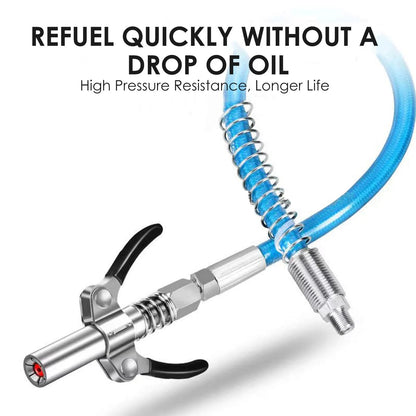 aakip™-🎁2024 New Year Hot Sale🎁Strong Lock on Grease Couplers with Spring Flex Hose