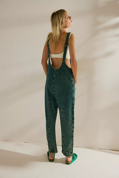 aakip™- 50% OFF🔥Denim Jumpsuit With Pockets